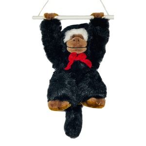 Shalom Toy Company Plush Hanging Gorilla Bar Rope Tie 14” Stuff Animal Monkey
